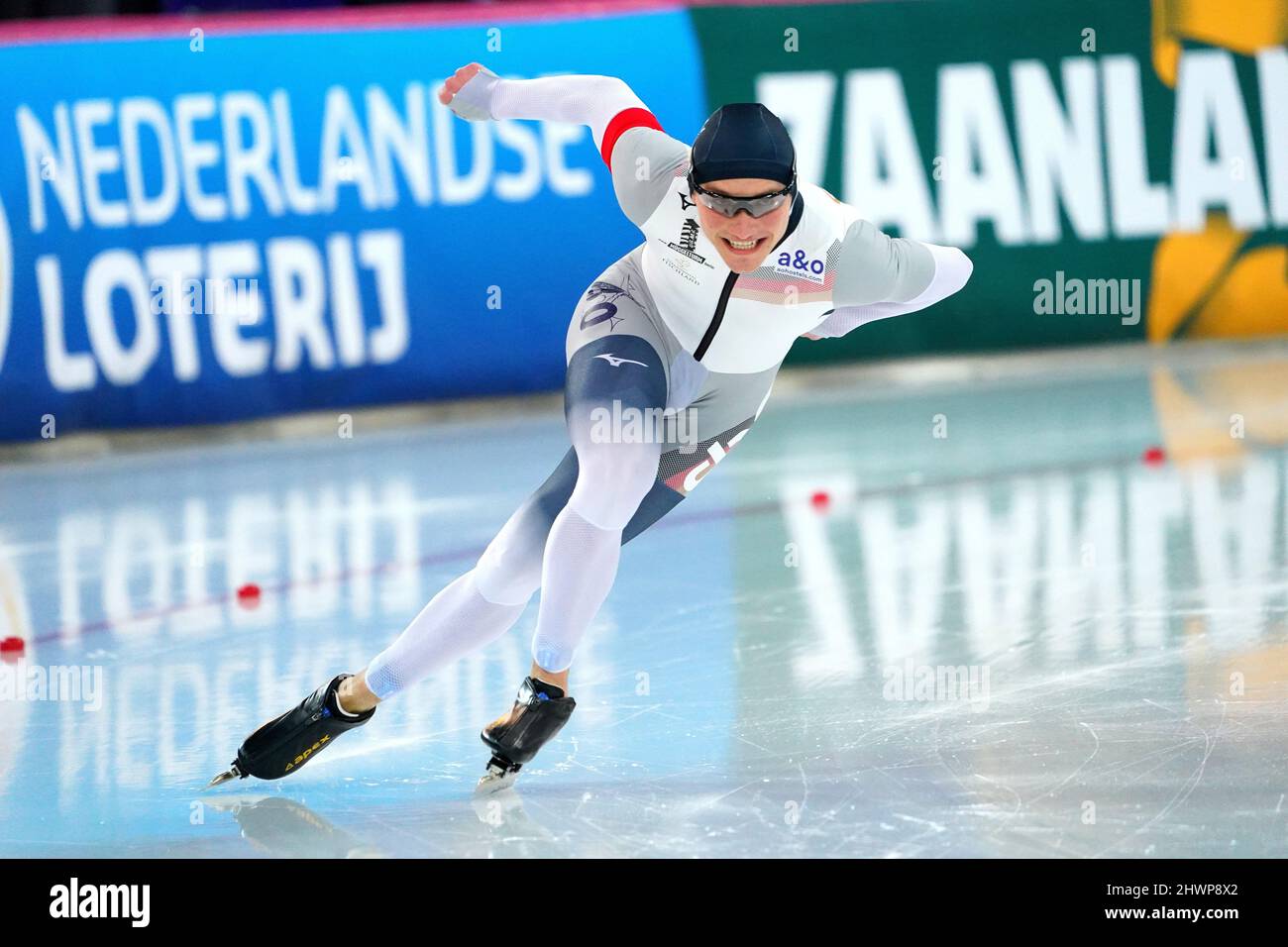 Moritz Klein (GER) über 500m Männer während der ISU-Eisschnelllauf-WM Sprint und Allround am 4. März 2022 im Vikingskipet in Hamar, Norwegen Foto von SCS/Soenar Chamid/AFLO (HOLLAND OUT) Stockfoto