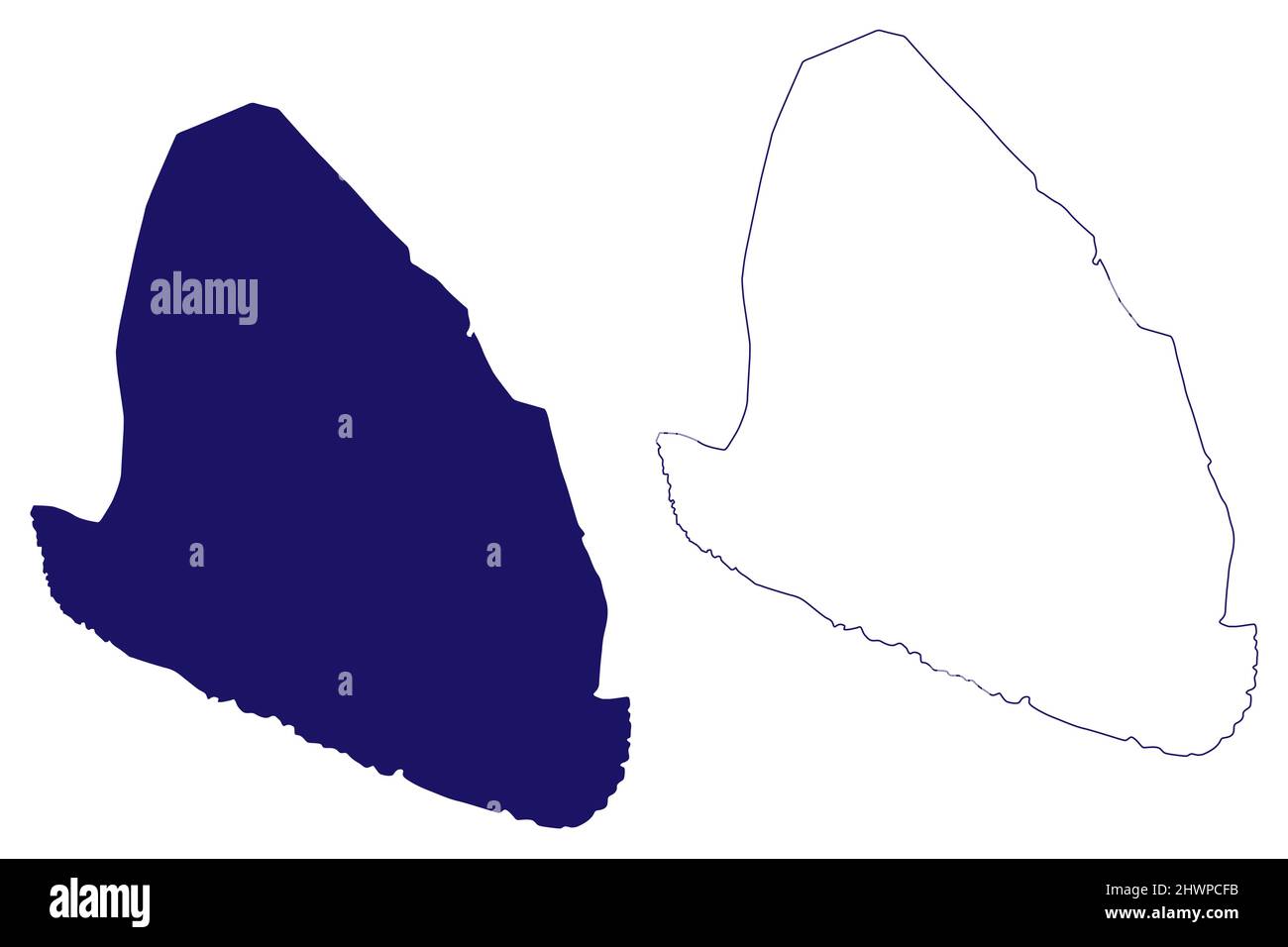 Catalina Island (Dominikanische Republik, Cenrtal Amerika, Karibische Inseln) Kartenvektordarstellung, Skizze Catalina Karte Stock Vektor