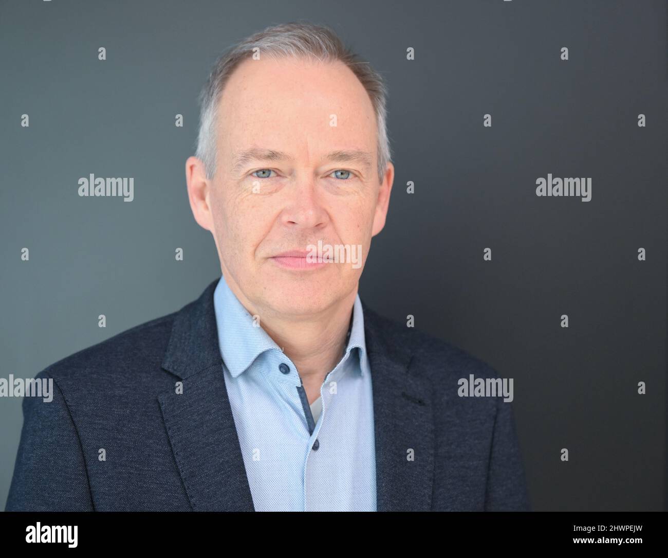 Stuttgart, Deutschland. 07. März 2022. Stefan Brink, datenschutzbeauftragter des Landes Baden-Württemberg, verbuchte den Auftakt einer Pressekonferenz zum Tätigkeitsbericht Informationsfreiheit. Quelle: Bernd Weißbrod/dpa/Alamy Live News Stockfoto