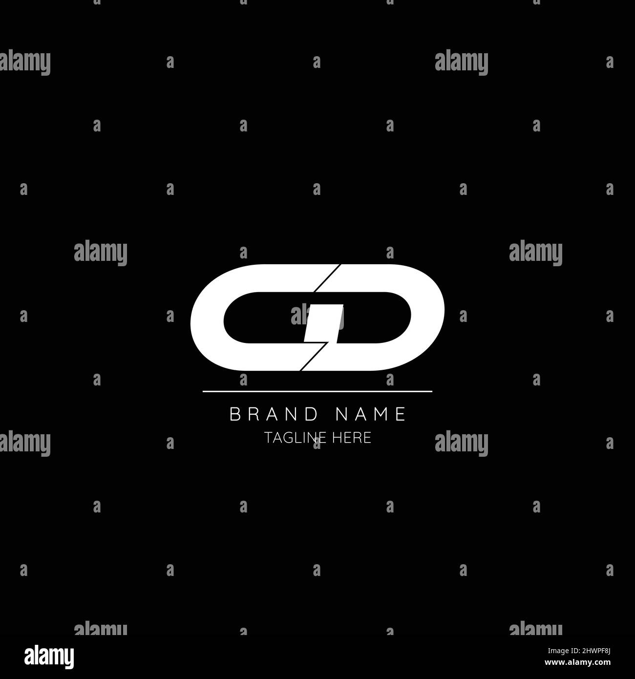 Alphabet Anfangsbuchstabe Symbol Logo-CD Stock Vektor