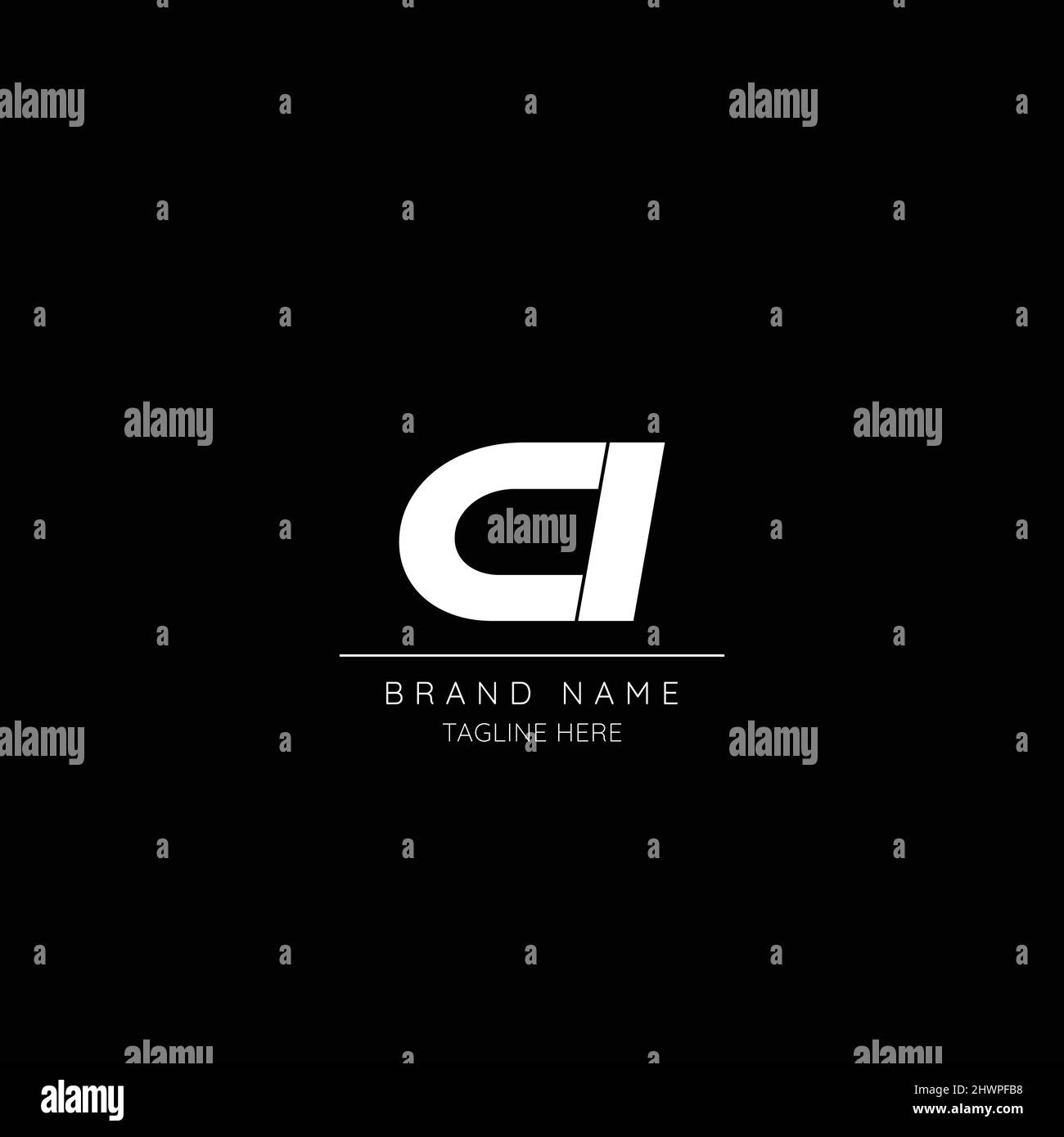 Alphabet Anfangsbuchstabe Symbol Logo CI Stock Vektor