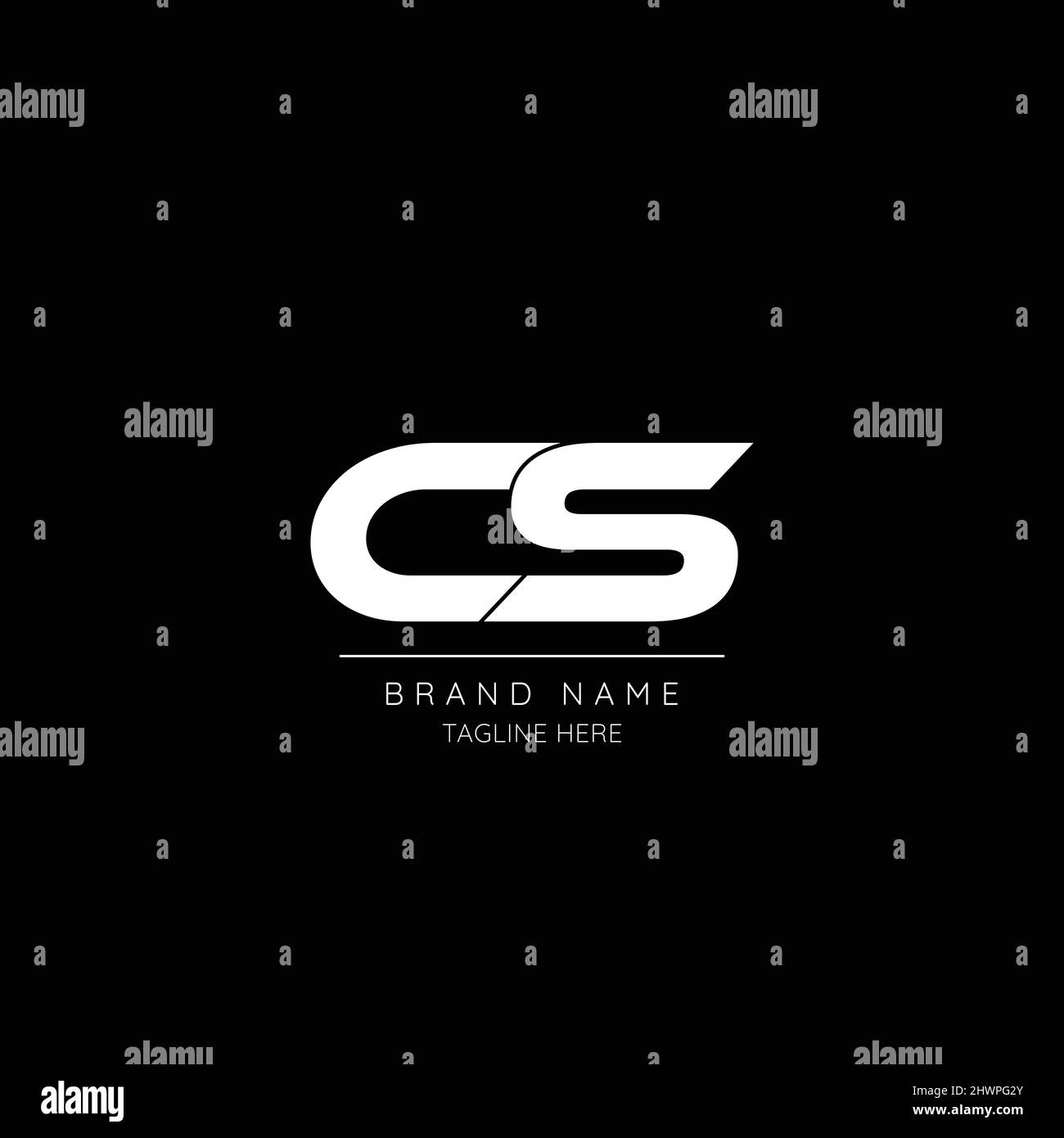 Alphabet Anfangsbuchstabe Symbol Logo CA Stock Vektor