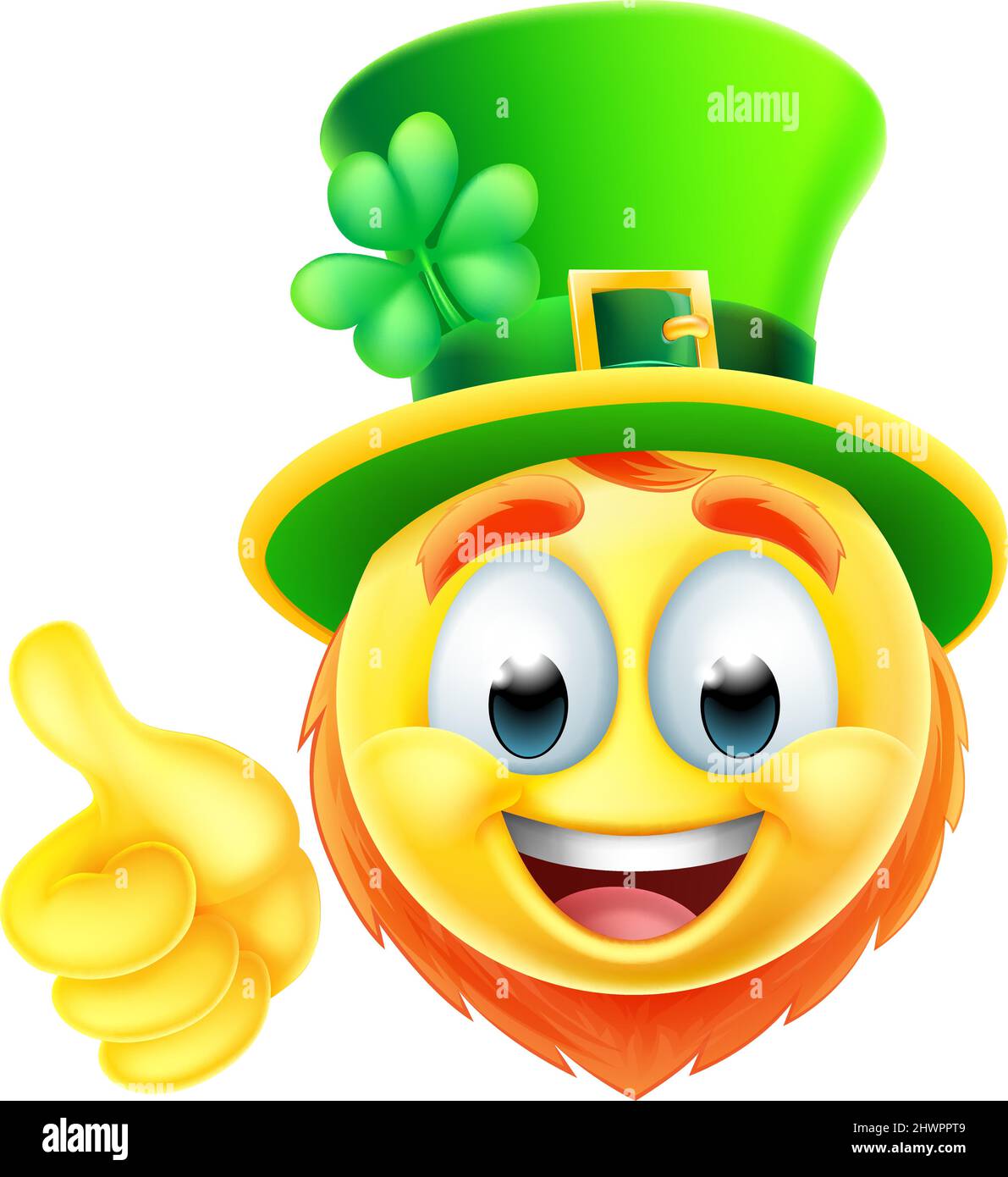 Kobold Emoticon Emoji Gesicht Cartoon-Symbol Stock Vektor