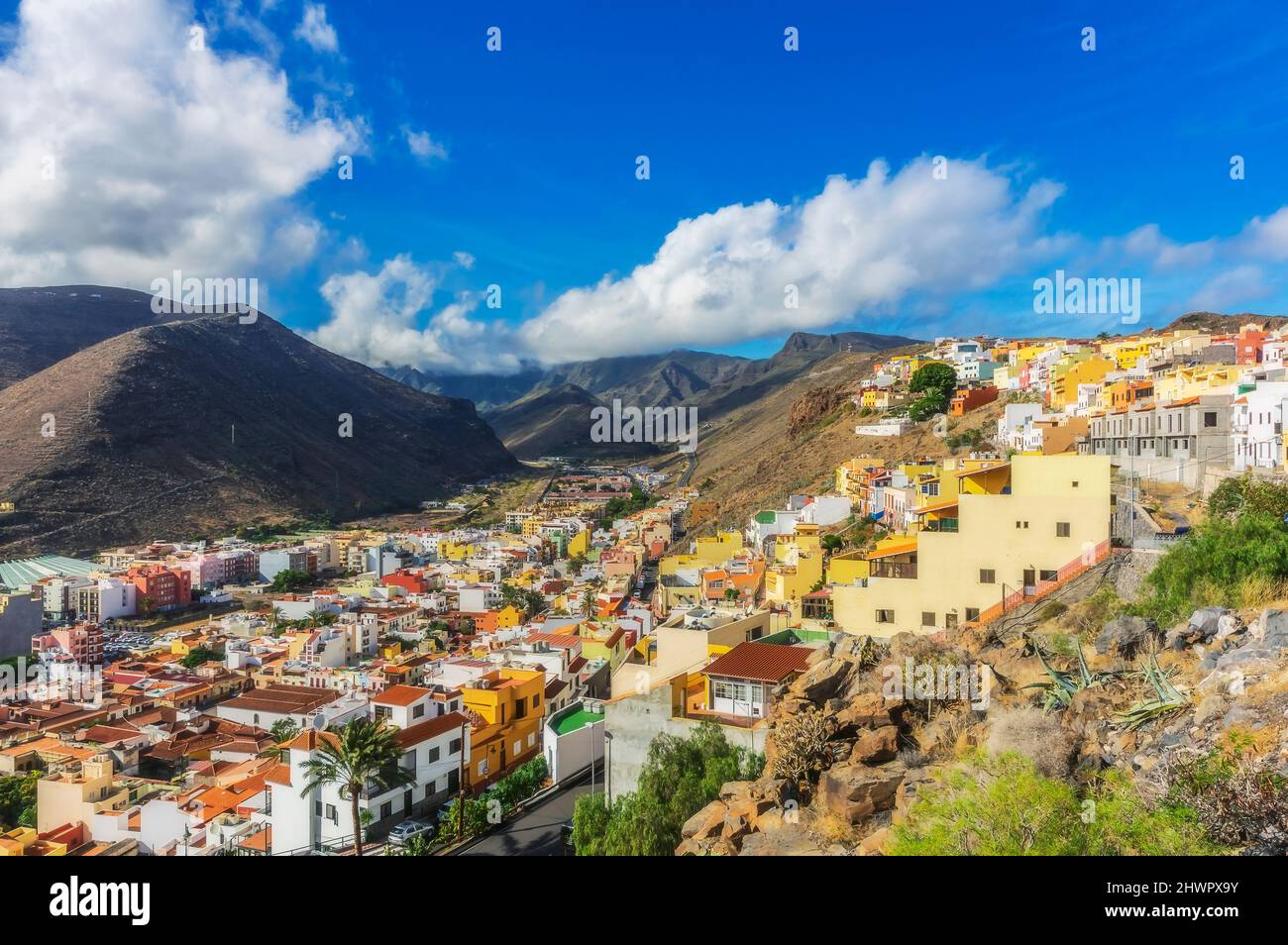 Spanien, San Sebastian de La Gomera, Stadt auf der Insel La Gomera Stockfoto