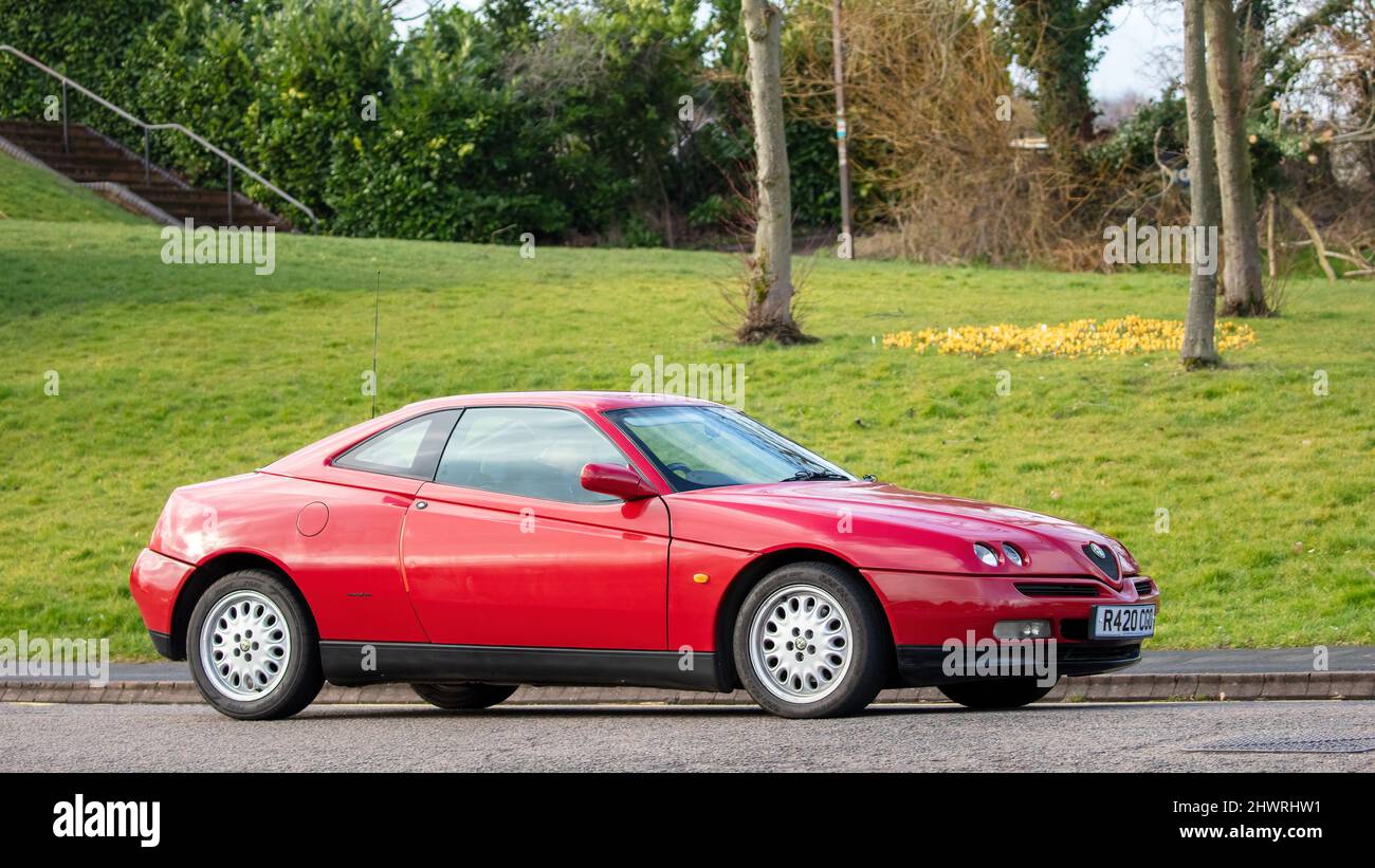 1997 rot Alfa Romeo GTV Stockfoto