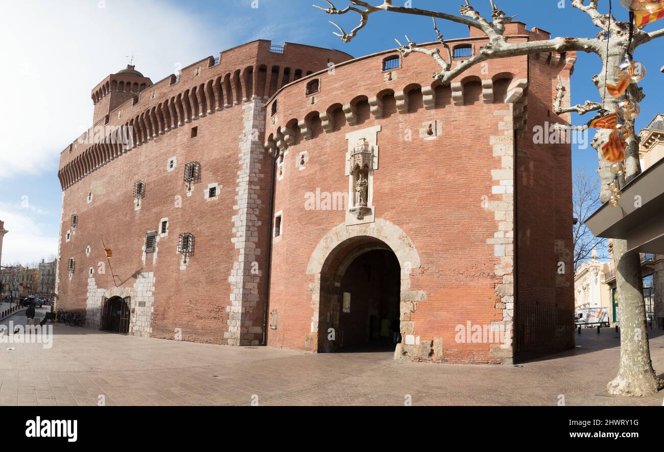 Le Castillet à Perpignan Stockfoto