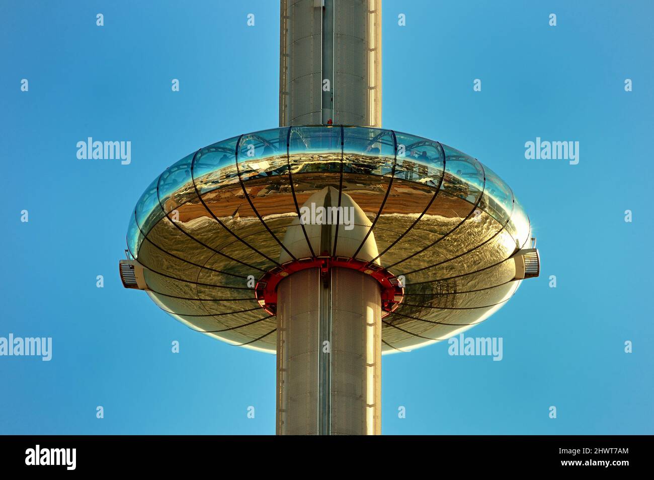 Brighton British Airways i360 Tower aus nächster Nähe Stockfoto