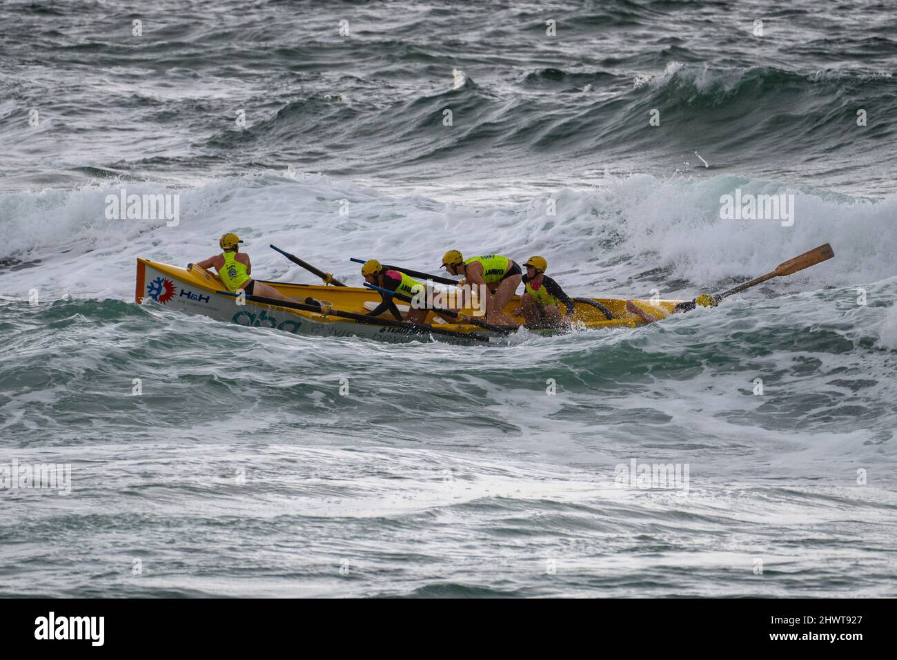 Cronulla Beach, Sydney, Australien - 20. Februar 2022: Australian Surf Life Saving Championship Stockfoto