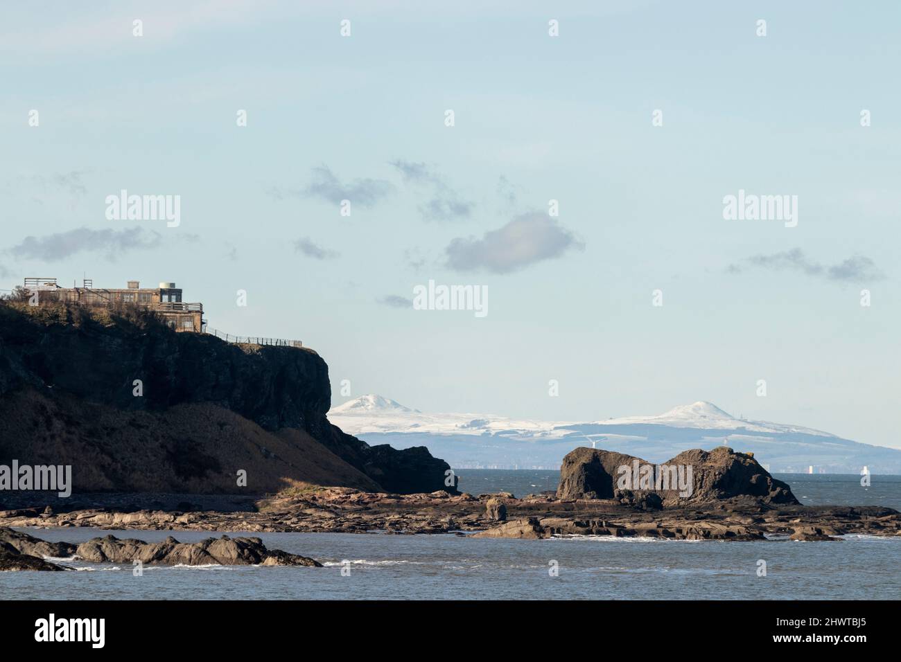 Gin Leiter ehemalige WW 2 ehemalige Radarstation in der Nähe von North Berwick Schottland. Stockfoto