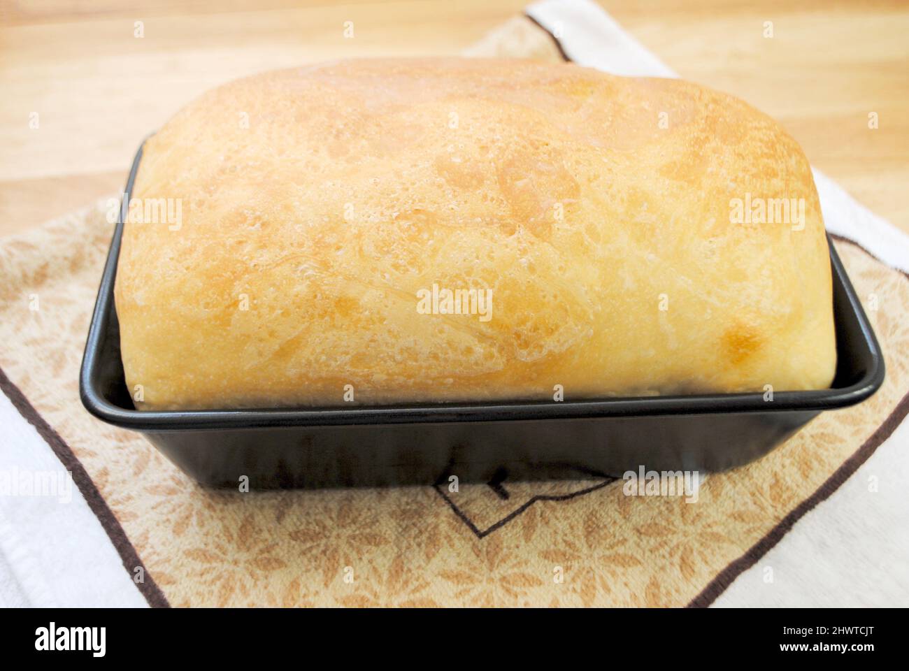 Frisch gebackenes Brot direkt aus dem Ofen Stockfoto