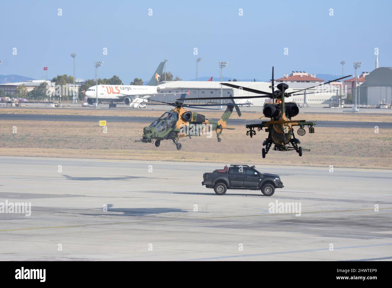 Hubschrauber Suche Geisel Rettungsübung Stockfoto