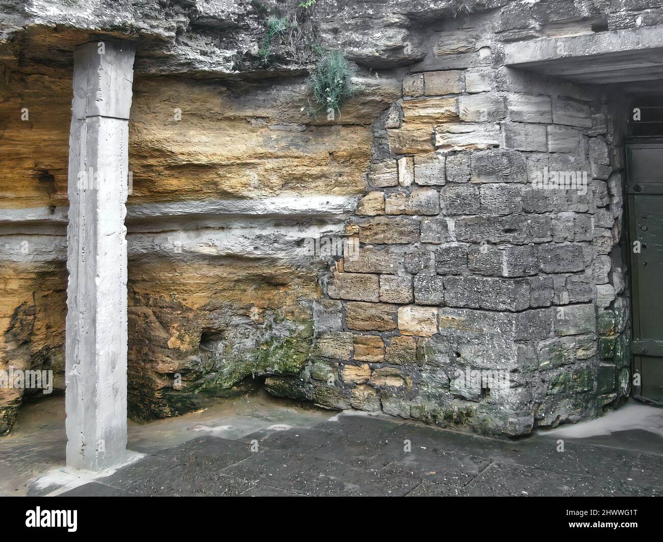 Im Inneren der Katakomben von Odessa im „Museum of Partisan Glory“, einem Versteck für sowjetische Partisanen im Dorf Nerubayske bei Odessa Stockfoto