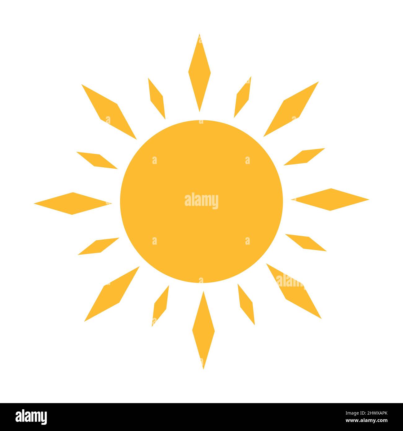 Eine halbe Sonne geht nach unten Symbolvektor Sonnenuntergang Konzept für Grafik-Design, Logo, Website, Social Media, mobile App, UI-Abbildung Stock Vektor
