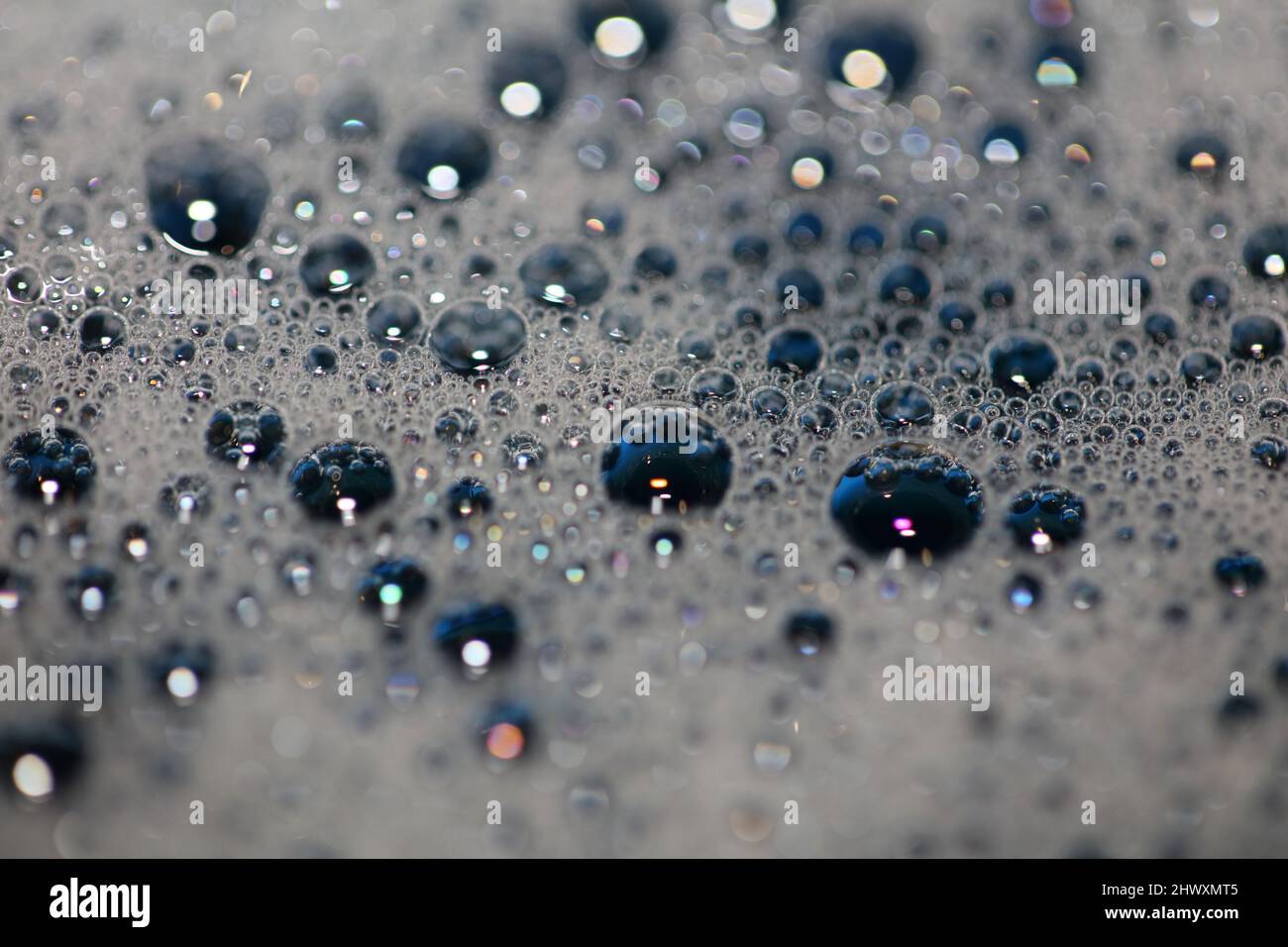 Bunte Wasserblasen Nahaufnahme modernen Hintergrund hochwertige große Größe Drucke Stockfoto