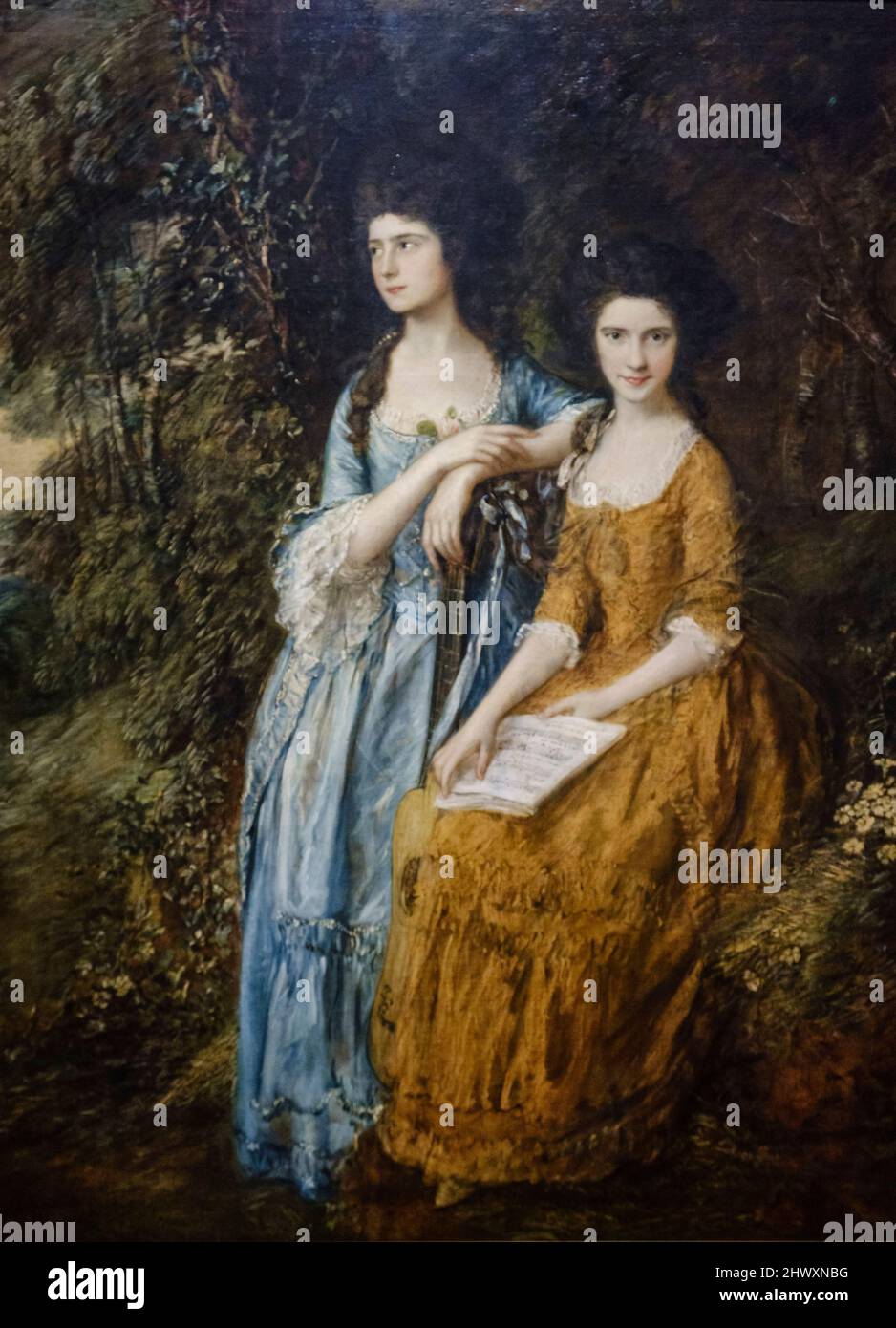 Thomas Gainsborough, Elizabeth und Mary Linley, Öl auf Leinwand, um 1772, National Gallery, London, England, Großbritannien Stockfoto