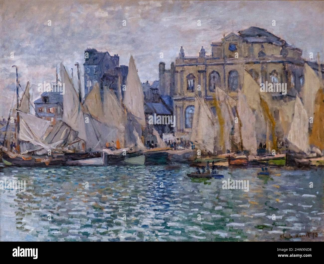 Claude Monet, The Museum at Le Havre, 1873, Öl auf Leinwand, National Gallery, London, England, Großbritannien Stockfoto