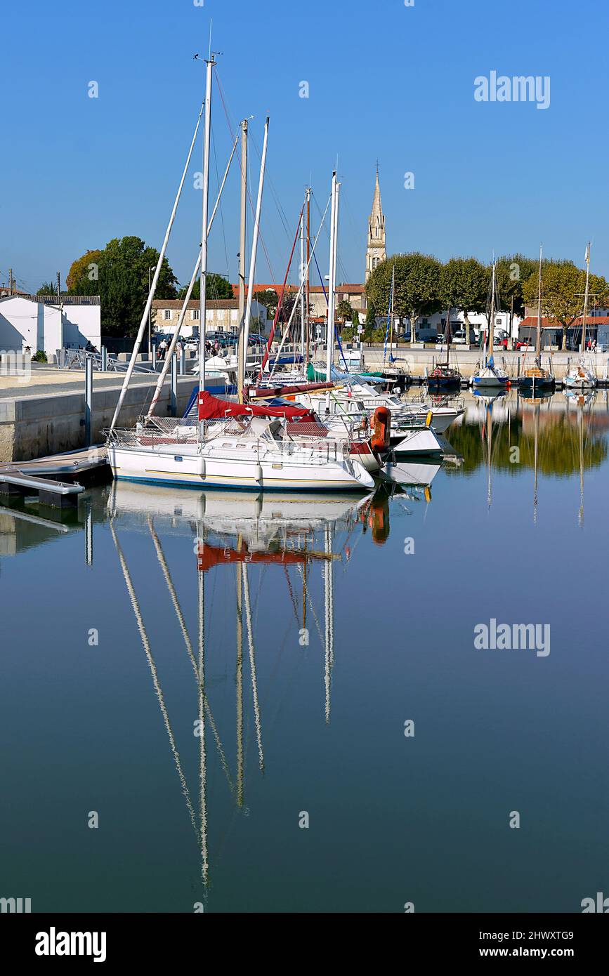 Marina de La Tremblade, eine Gemeinde im Département Charente-Maritime und in der Region Nouvelle-Aquitaine im Südwesten Frankreichs Stockfoto