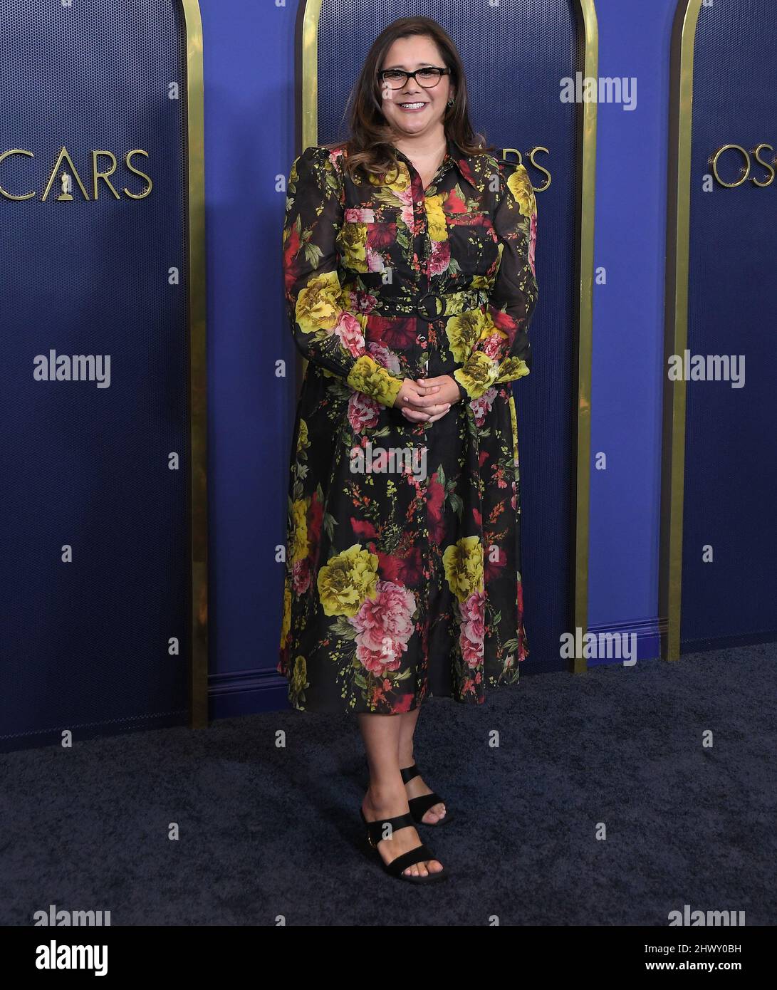 Yvett Merino kommt am Montag, dem 7. März 2022, zum jährlichen Mittagessen mit den Oscars 94., das im Fairmont Century Plaza in Los Angeles, CA, abgehalten wird. (Foto von Sthanlee B. Mirador/Sipa USA) Stockfoto