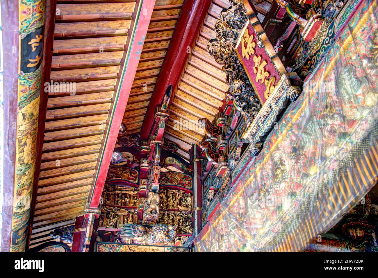 Dalongdong Baoan Tempel, Taipeh, Taiwan Stockfoto