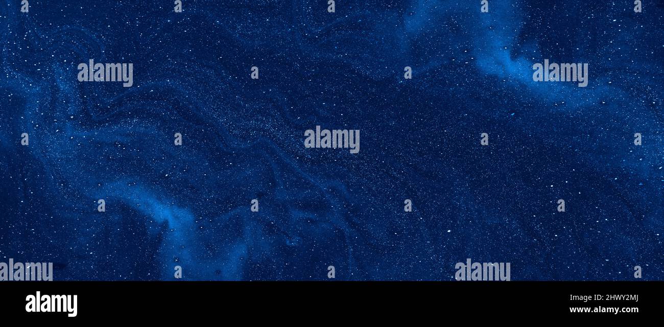 Blauer Marmor Wirbel Hintergrund abstrakt fließende Textur experimentelle Kunst Stockfoto