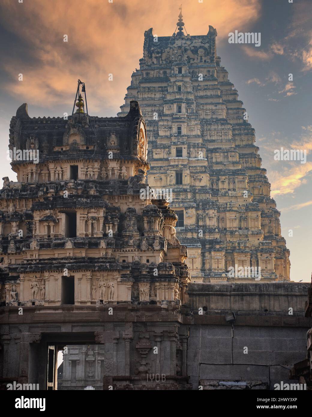 virupaksha Tempel Stockfoto