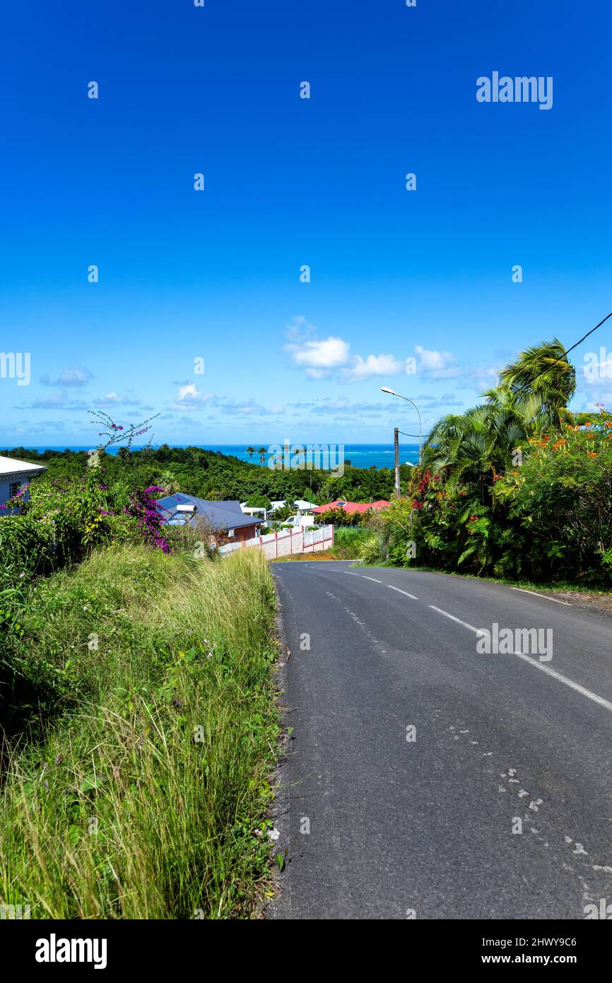 Nördlich von Basse-Terre, Guadeloupe, kleine Antillen, Karibik. Stockfoto