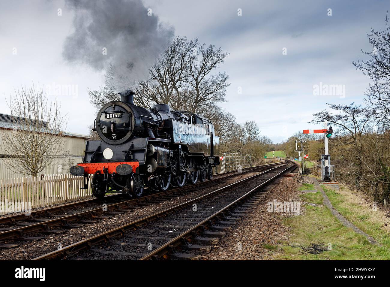 Dampflokomotive Nr. 80151 British Railways Standard Class 4MT Stockfoto