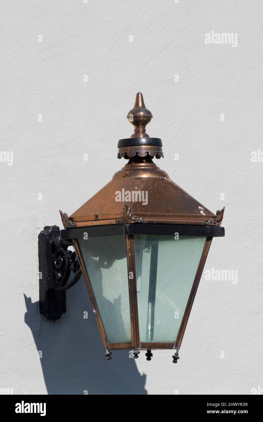 Carriage Lamp Crown Public House Old Harlow Essex Stockfoto