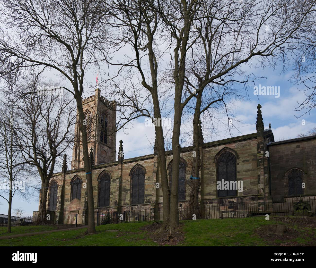 St Georges Anglican Church in Newcastle-under-Lyme Staffordshire Stockfoto