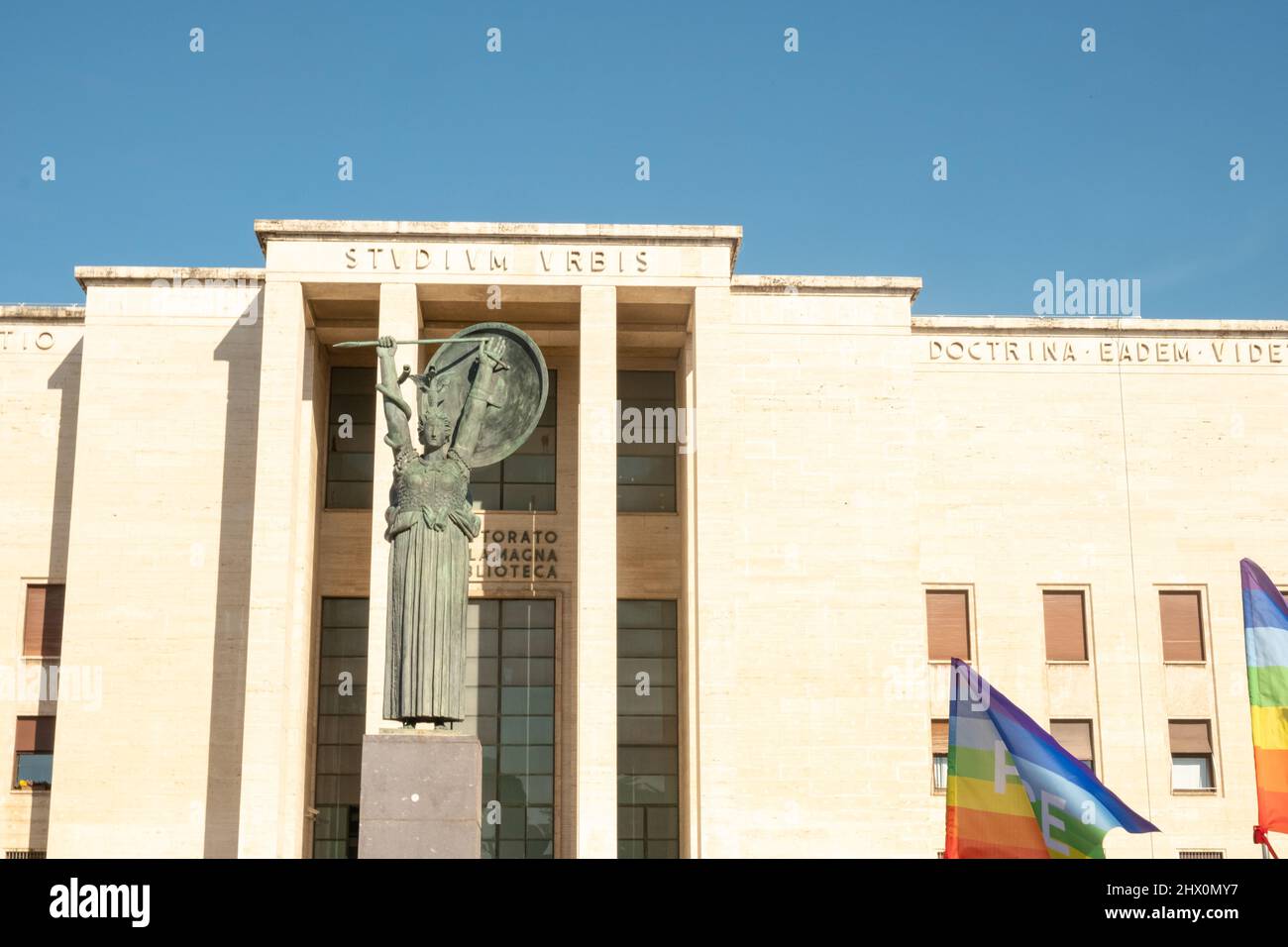 Manifestazione per la Pace e per l'Ucraina Università ''Sapienza'' di Roma Stockfoto