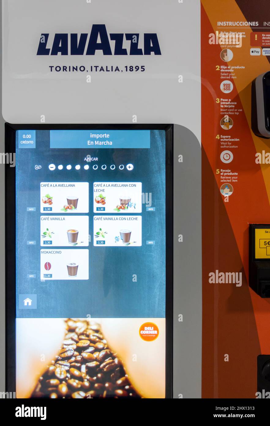 Lavazza Kaffee Automat Automat Kiosk Stockfoto