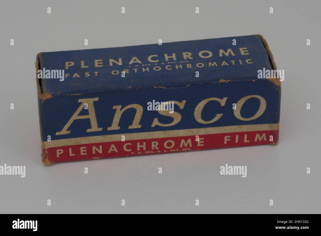 Ansco 124-Format Vintage-Film in Box Stockfoto