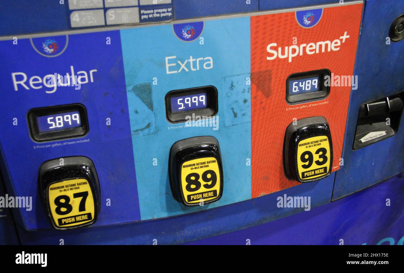 8. März 2022, G (NEU) der durchschnittliche Preis für reguläres Gas