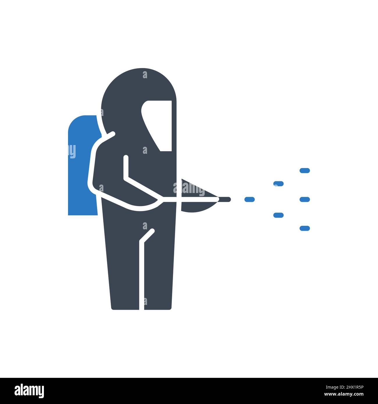 Symbol für desinfizierende Vektorglyphen Stock Vektor