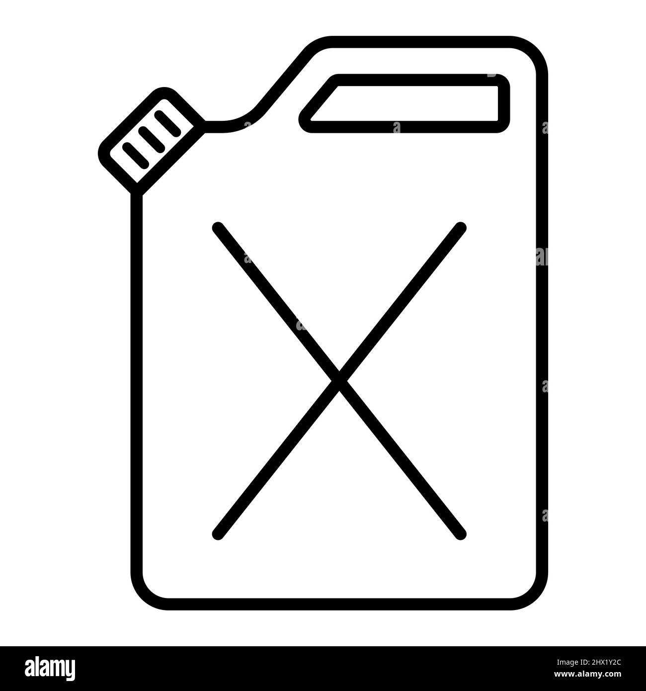 Behälter für Benzin, Dieselkraftstoff, Behälter zum Tanken Stock Vektor