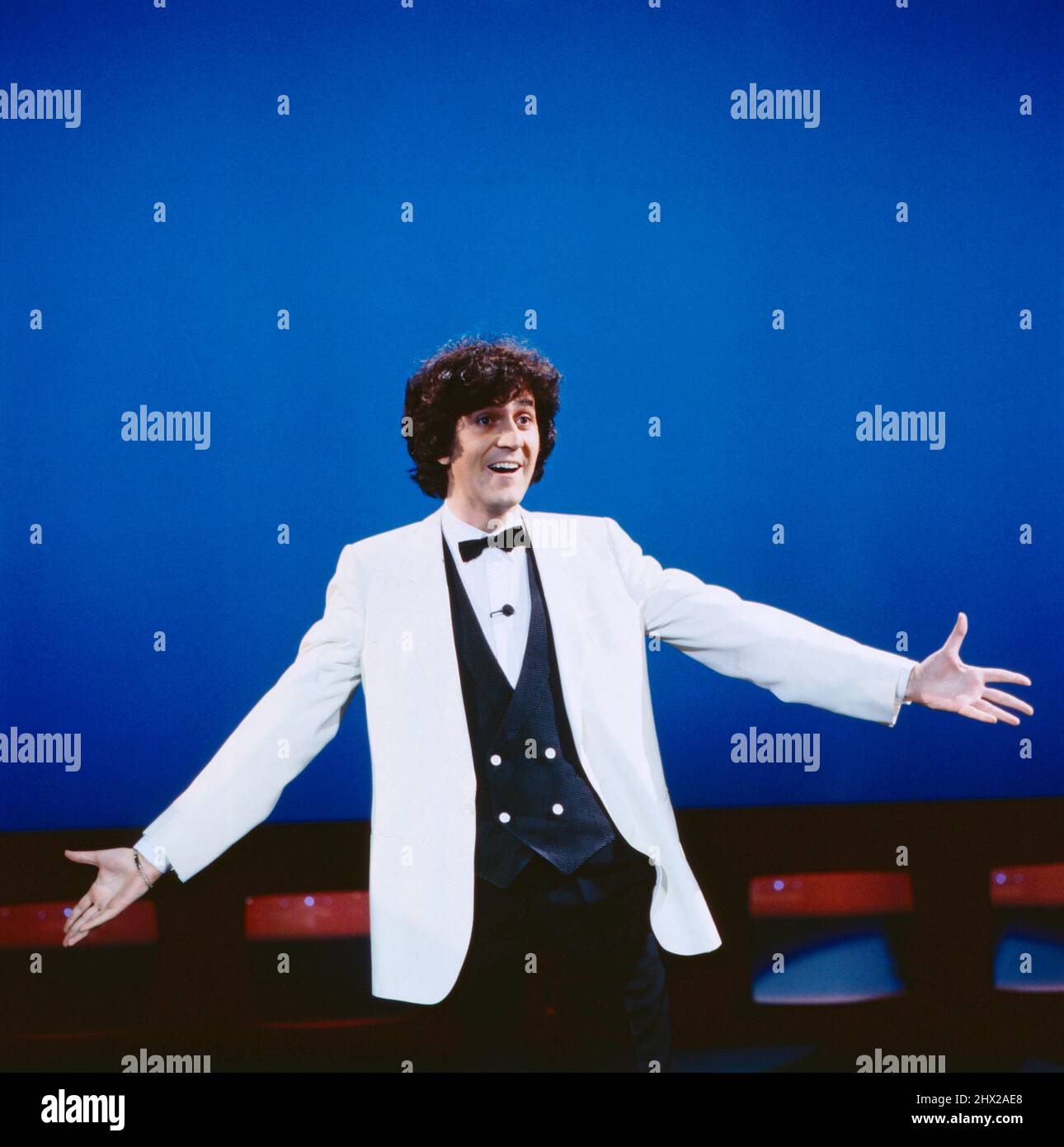 Ilja Richter Der König Der Löwen Hakuna Matata Disco ZDF Musiksendung, Moderation Ilja Richter, 1982. Disco, ZDF