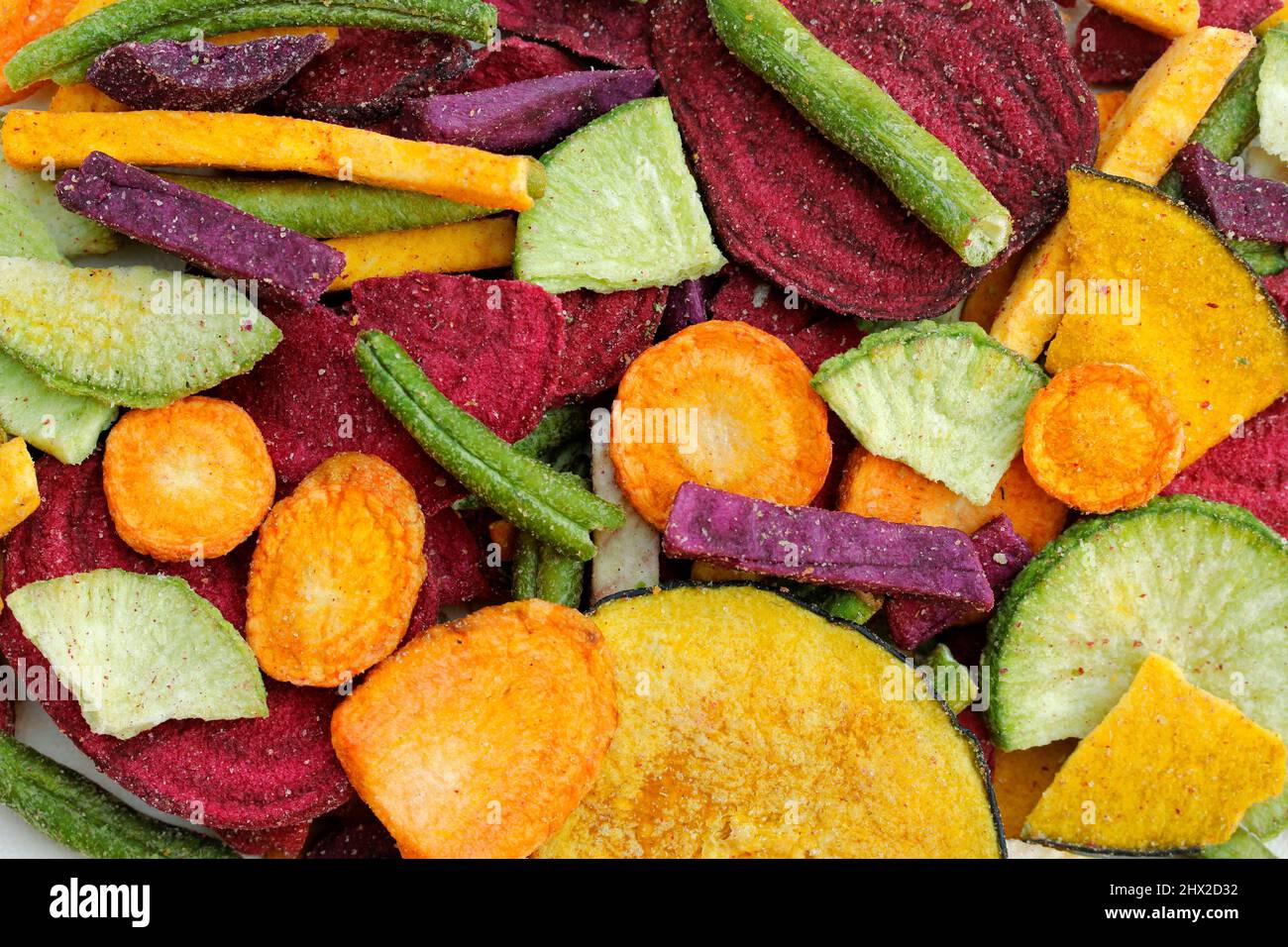 Knuspriges Gemüse. Stockfoto