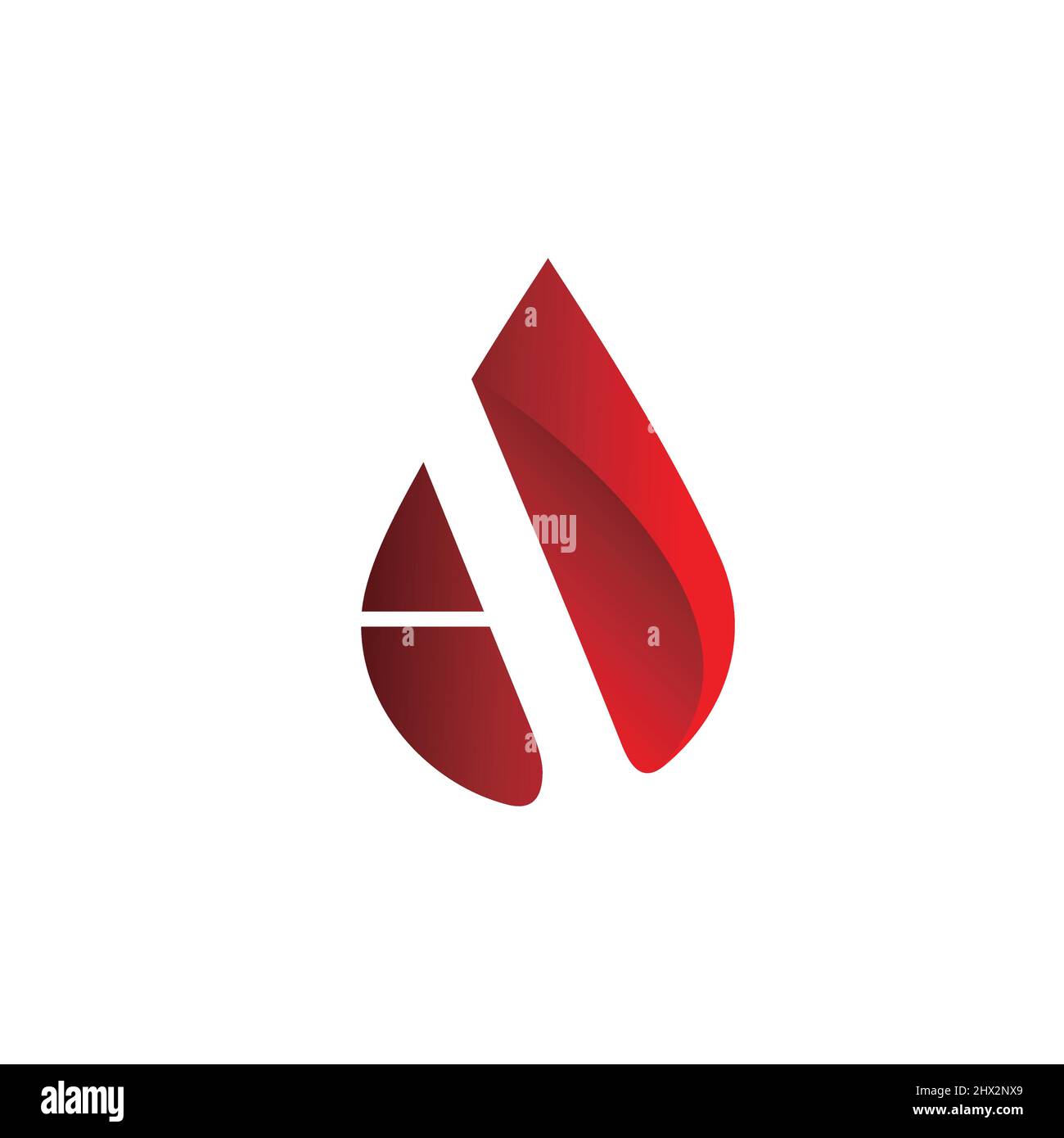 Cooler und moderner Anfangsbuchstabe Ein Logo-Design für ein Ölbergbauunternehmen Stock Vektor
