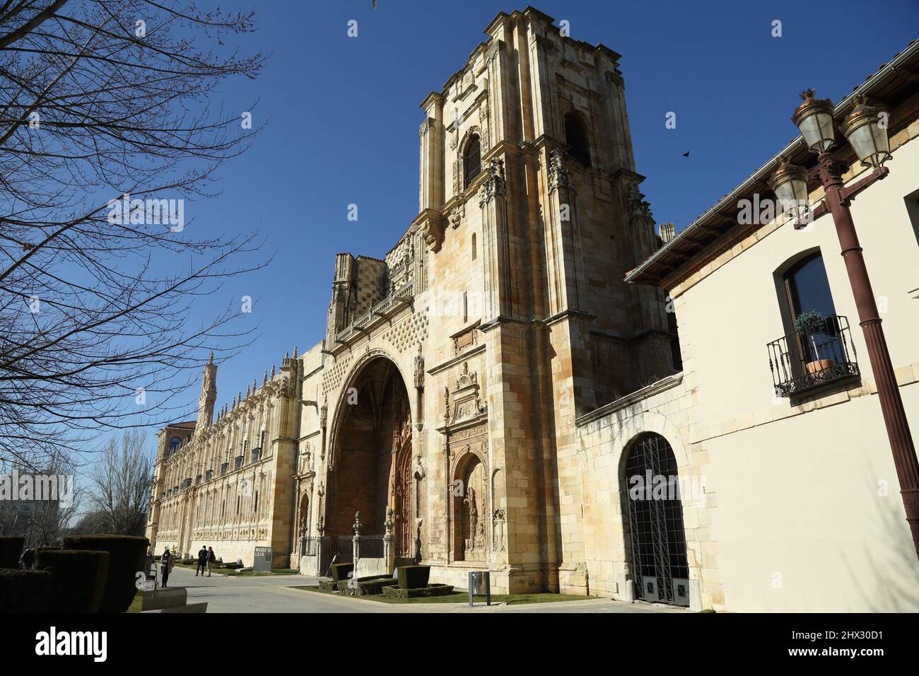 Das Convento de San Marcos war ein Kloster in León, Spanien ist heute