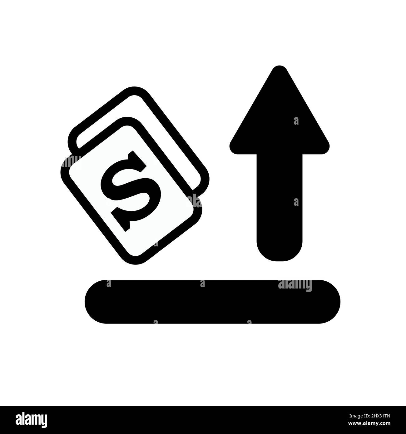 Abstraktes Vektor-Symbol auf der weißen, Illustration isoliert für Grafik-und Web-Design. Einfaches, flaches Symbol. Stock Vektor