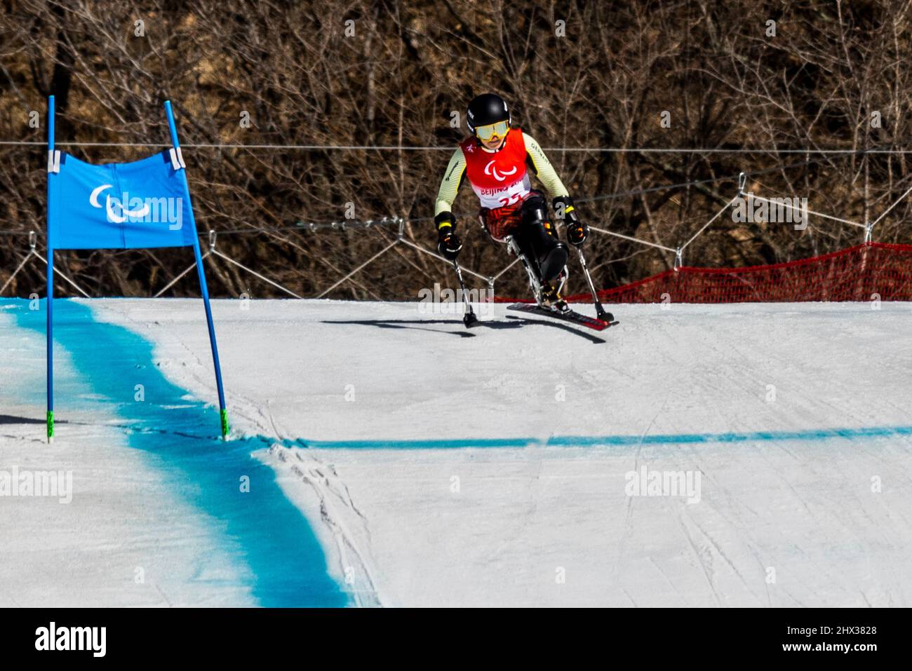 Yanqing (China) / National Alpine Center / 06.03.2022 para Ski Alpin, FORSTER, Anna-Lena (GER) vom BRSV Radolfzell (BAD), geboren am 15.06.1995 in Si Stockfoto