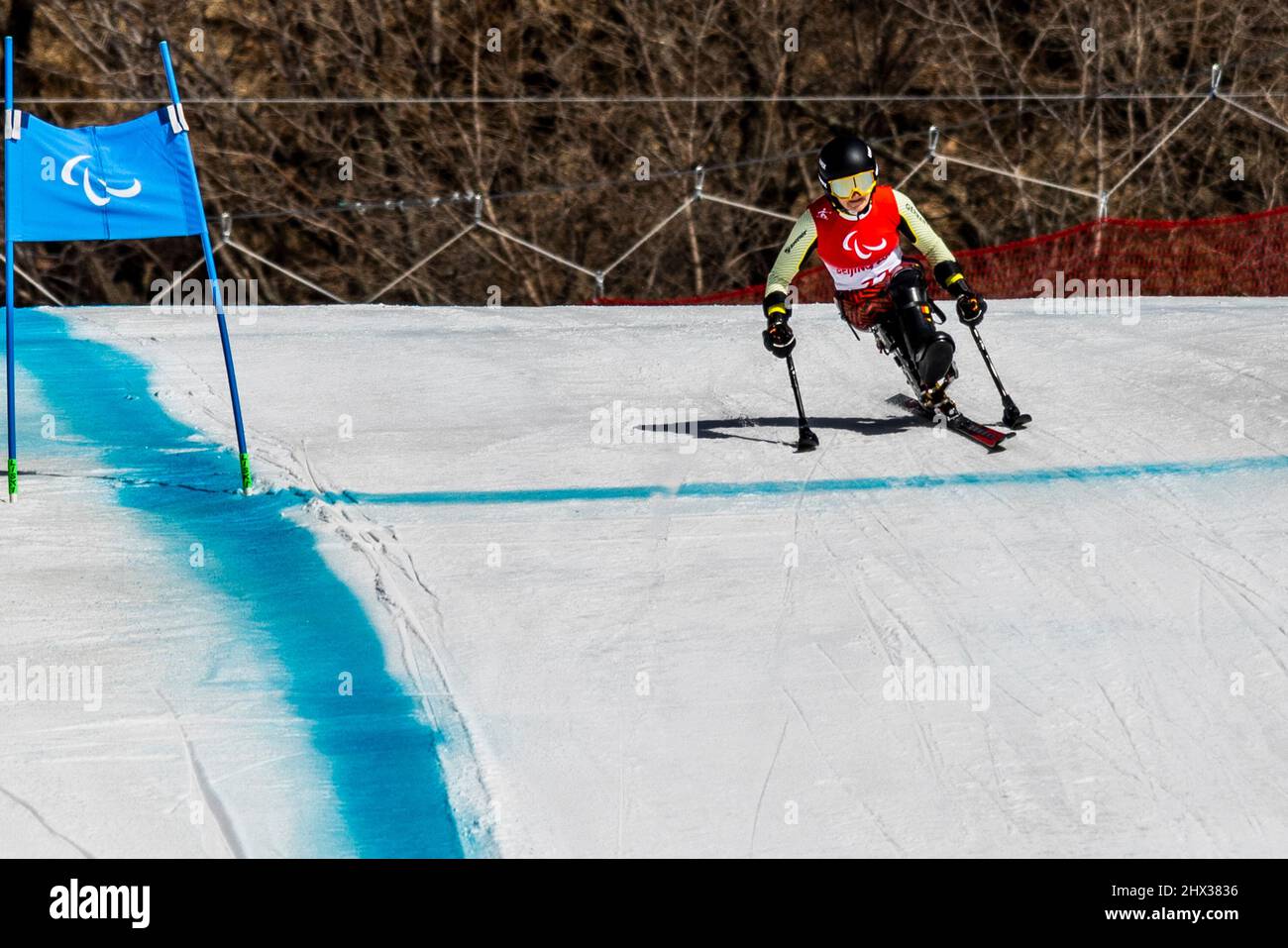 Yanqing (China) / National Alpine Center / 06.03.2022 para Ski Alpin, FORSTER, Anna-Lena (GER) vom BRSV Radolfzell (BAD), geboren am 15.06.1995 in Si Stockfoto