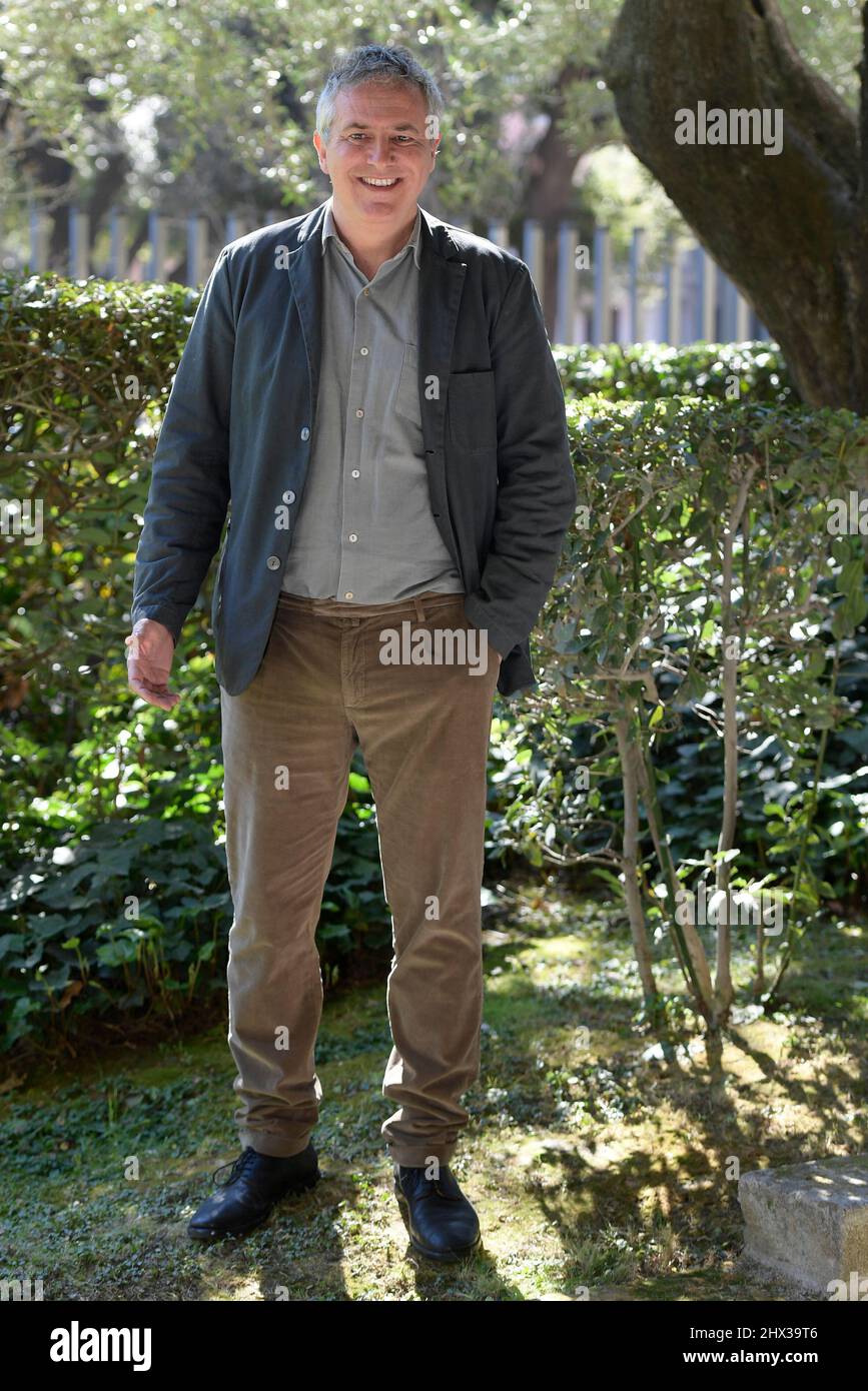Rom, Italien. 09. März 2022. Regisseurin Simone Spada besucht die Fotozelle des Rai Fiction Studios Battaglia im Rai Center Viale Mazzini. Kredit: SOPA Images Limited/Alamy Live Nachrichten Stockfoto