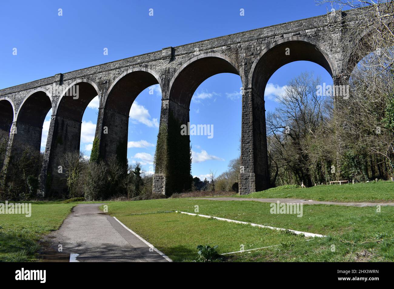 Porthkerry Viadukt, Barry, Glamorgan, Wales Stockfoto