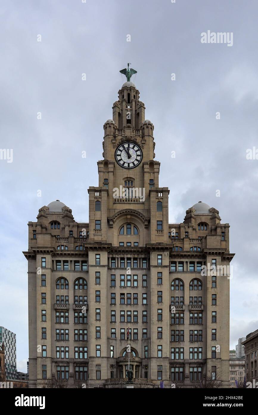 Liverpool Liver Buildings Stockfoto