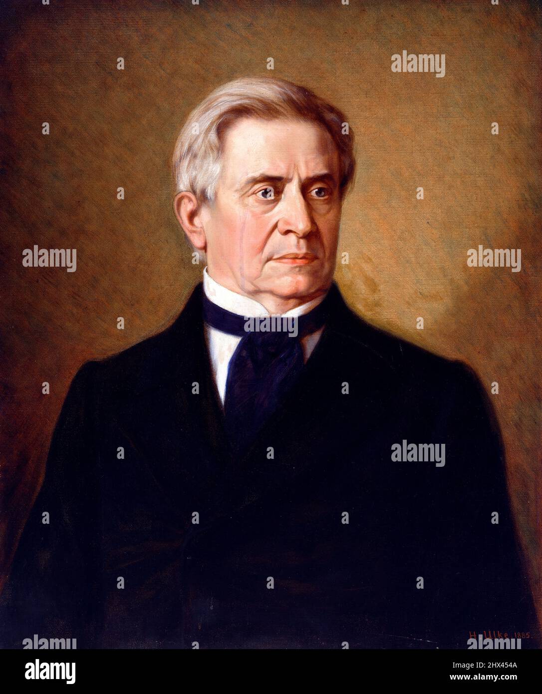 Porträt des amerikanischen Wissenschaftlers Joseph Henry (1797-1878) von Henry Ulke, Öl auf Leinwand, 1885 Stockfoto