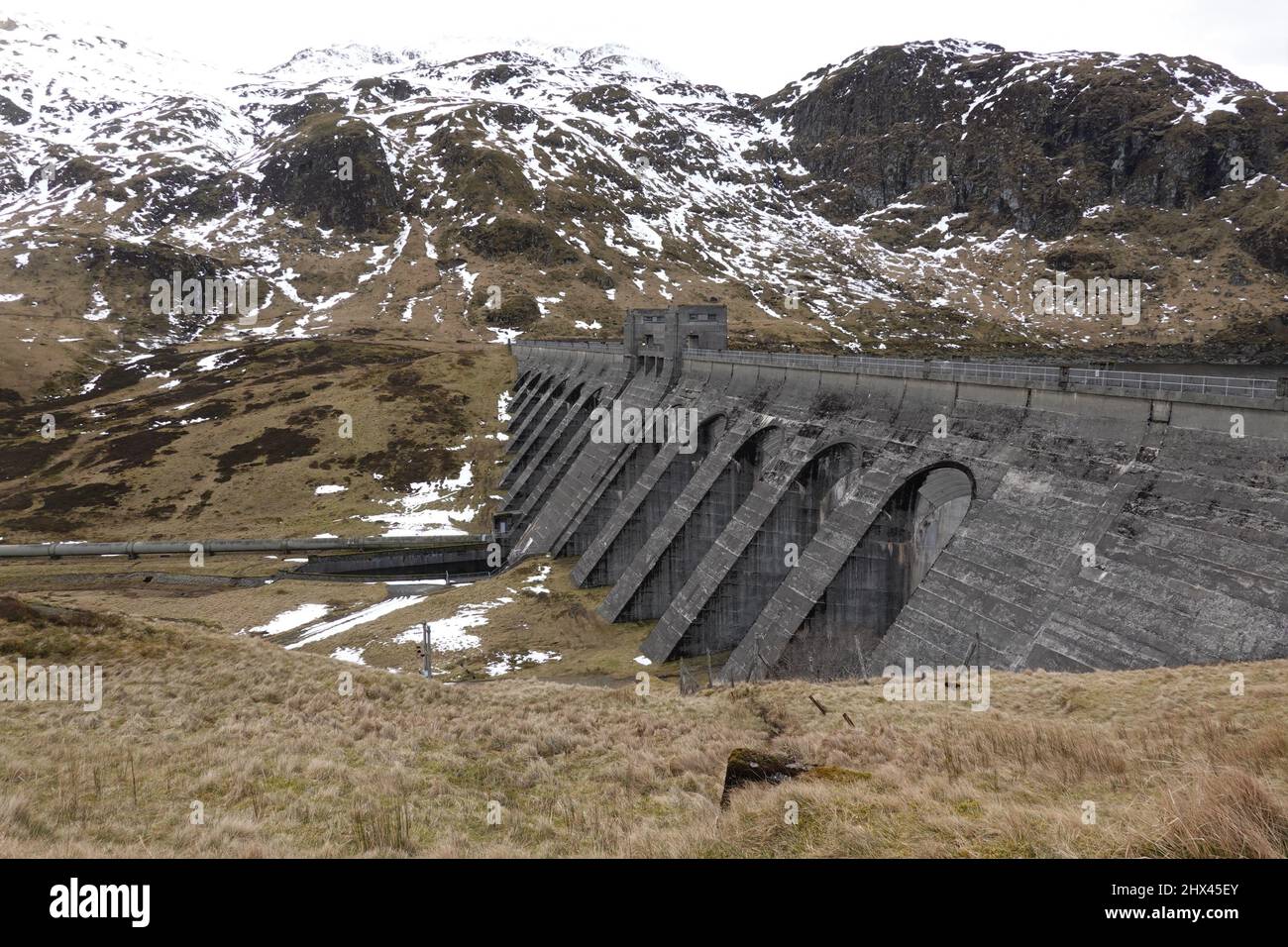 Lawers Dam, Lochan na Lairige, Grampian Mpuntains, Schottische Highlands Stockfoto