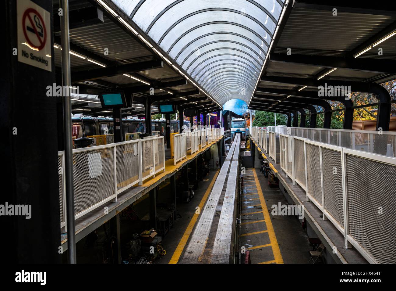 Seattle Center Station für die Monorail Stockfoto