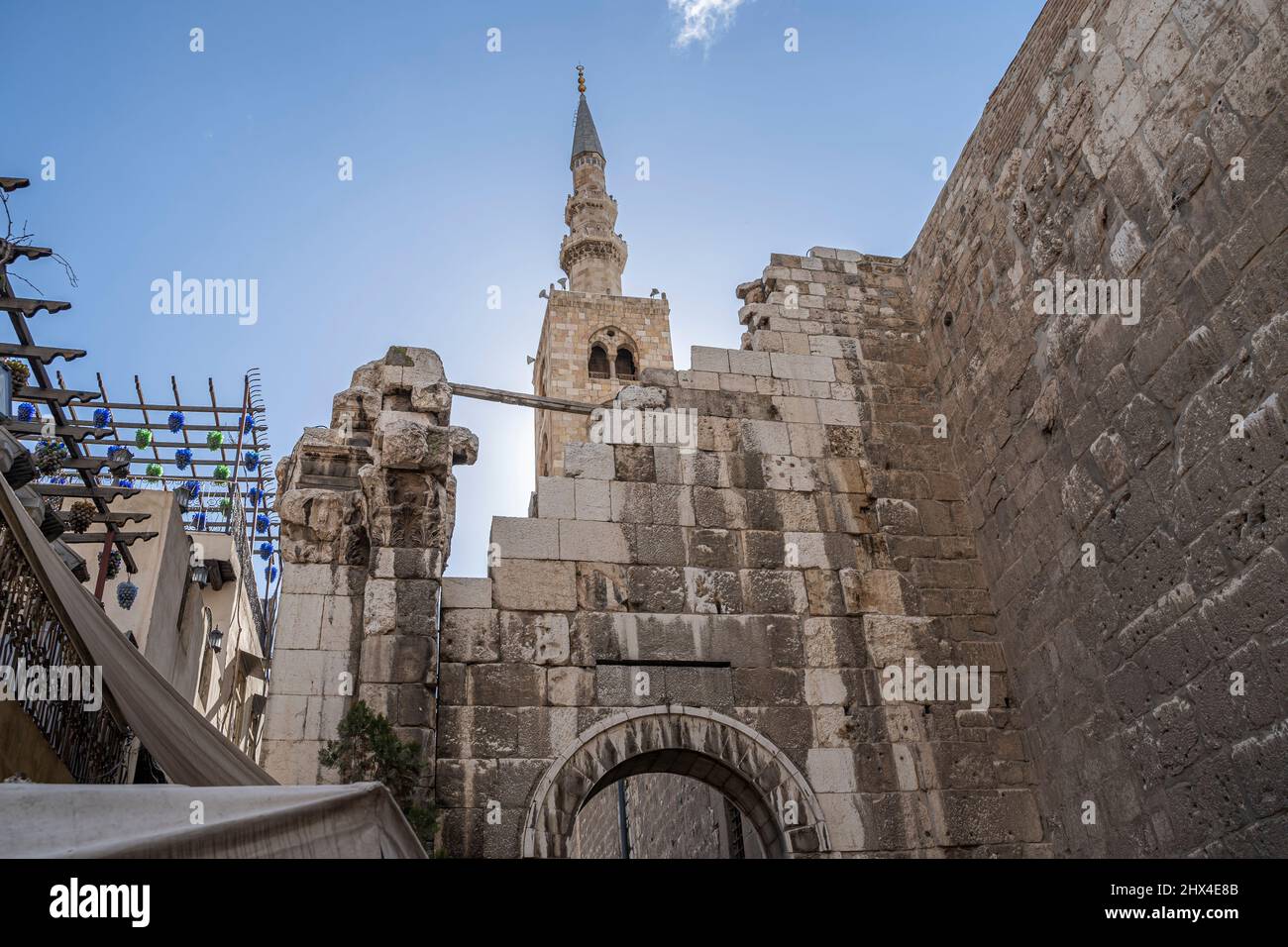 Straßenszene, Altstadt, Souk, Damaskus, Syrien Stockfoto