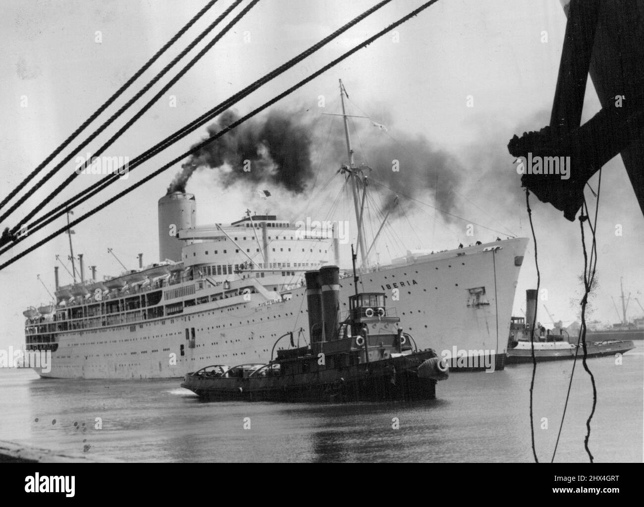 'Iberia' - Händlerversand. 24. Oktober 1954. Stockfoto